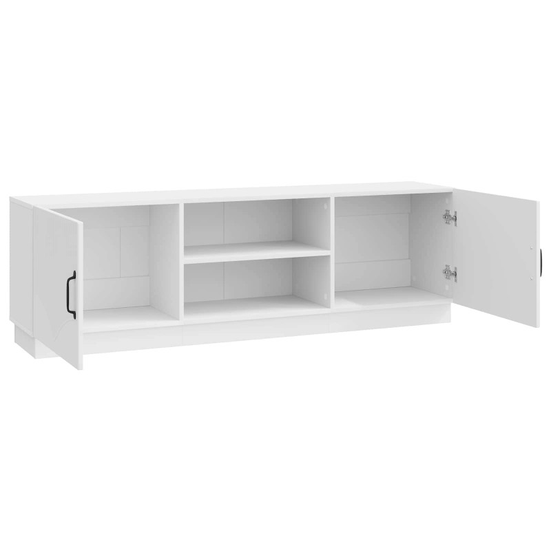 Szafka pod telewizor Biały wysoki połysk 150 x 31 x 47 cm