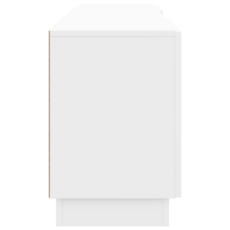 Szafka pod telewizor Biały wysoki połysk 150 x 31 x 47 cm