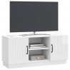 Szafka pod telewizor Biały wysoki połysk 102 x 34,5 x 47 cm