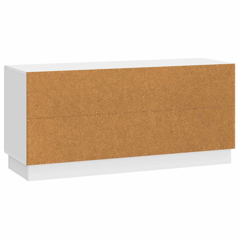Szafka pod telewizor Biały wysoki połysk 102 x 34,5 x 47 cm