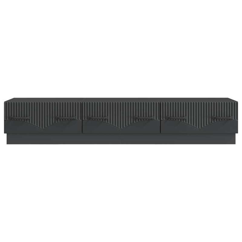 Szafka pod telewizor z szufladą Czarny 147 x 34,5 x 27 cm