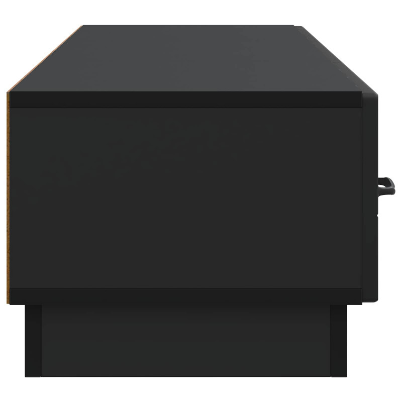 Szafka pod telewizor z szufladą Czarny 147 x 34,5 x 27 cm