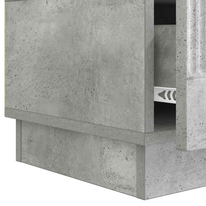 Szafka pod telewizor Betonowy szary 147 x 34,5 x 27 cm