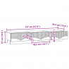 Szafka pod telewizor Betonowy szary 147 x 34,5 x 27 cm
