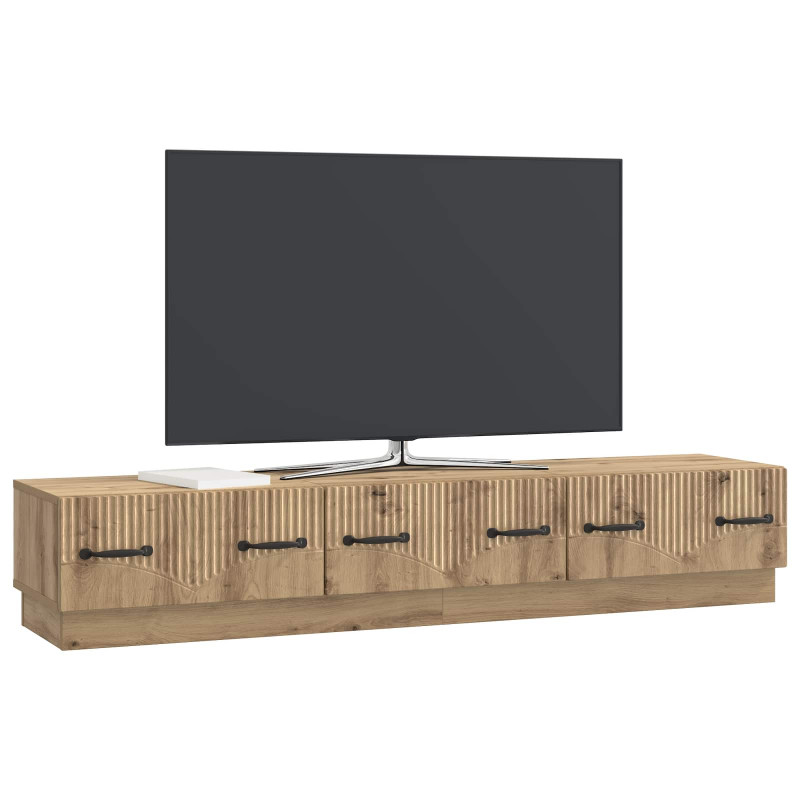 Szafka pod telewizor z szufladą Dąb artisan 147 x 34,5 x 27 cm