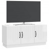 Szafka pod telewizor Biały wysoki połysk 99 x 34,5 x 47 cm