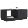 Stolik kawowy Czarny 90 x 50 x 37 cm Drewno inżynieryjne