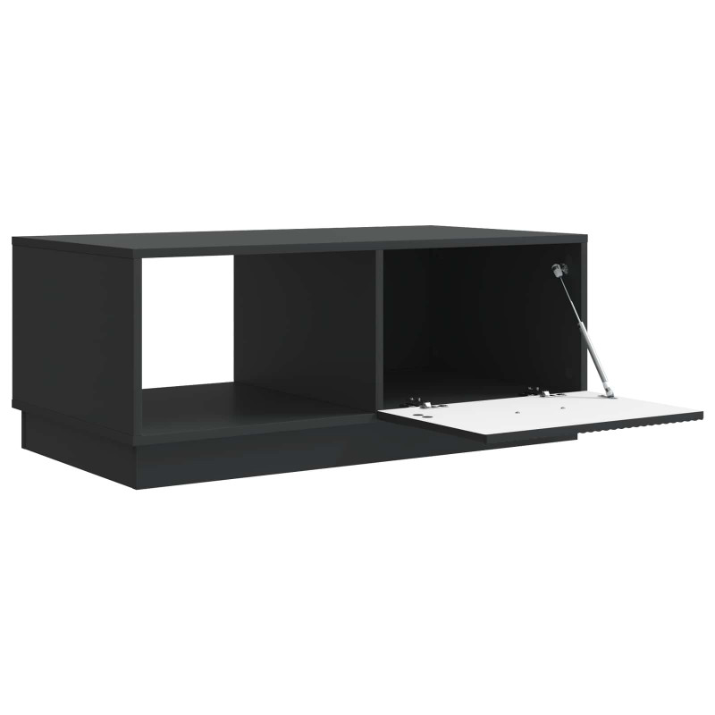 Stolik kawowy Czarny 90 x 50 x 37 cm Drewno inżynieryjne