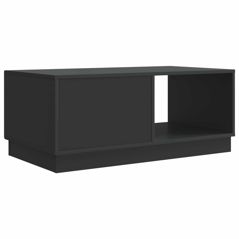 Stolik kawowy Czarny 90 x 50 x 37 cm Drewno inżynieryjne