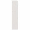 Wezgłowie do łóżka, z półkami, białe, 140 cm, drewno sosnowe