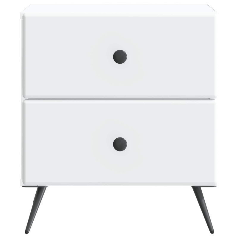 Szafka Nocna z szufladą 2 pcs Biały 43 x 34,5 x 47,5 cm
