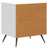 Szafka Nocna z szufladą 2 pcs Biały 43 x 34,5 x 47,5 cm
