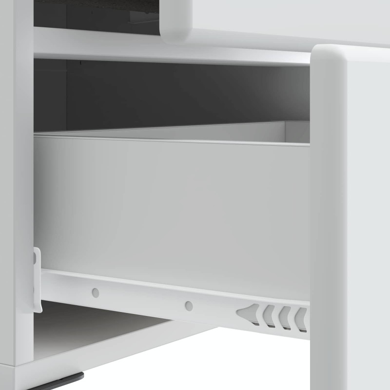 Szafka Nocna z szufladą 2 pcs Biały 43 x 34,5 x 47,5 cm