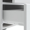 Szafka Nocna z szufladą 2 pcs Biały 43 x 34,5 x 47,5 cm