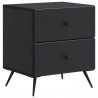 Szafka Nocna z szufladą 2 pcs Czarny 43 x 34,5 x 47,5 cm