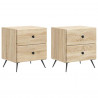 Szafka Nocna z szufladą 2 pcs dąb Sonoma 43 x 34,5 x 47,5 cm