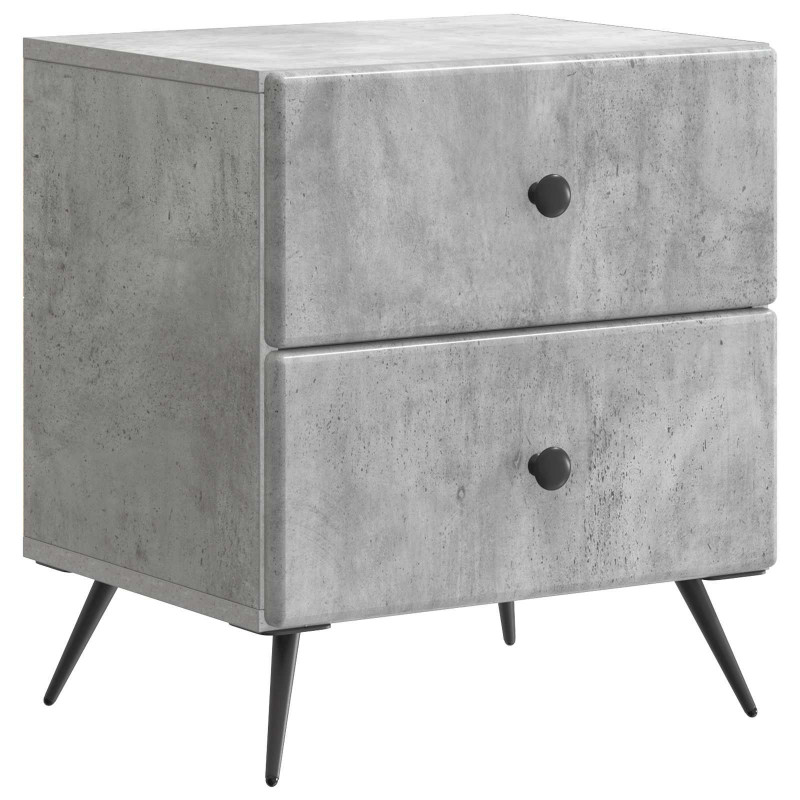 Szafka Nocna z szufladą Betonowy szary 43 x 34,5 x 47,5 cm