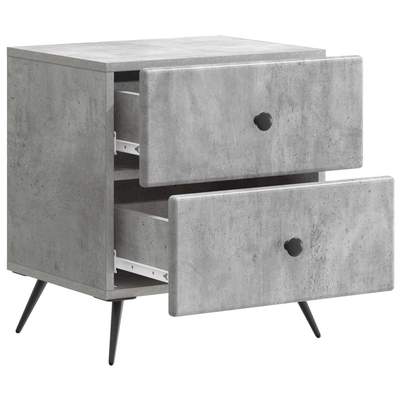 Szafka Nocna 2 pcs Betonowy szary 43 x 34,5 x 47,5 cm