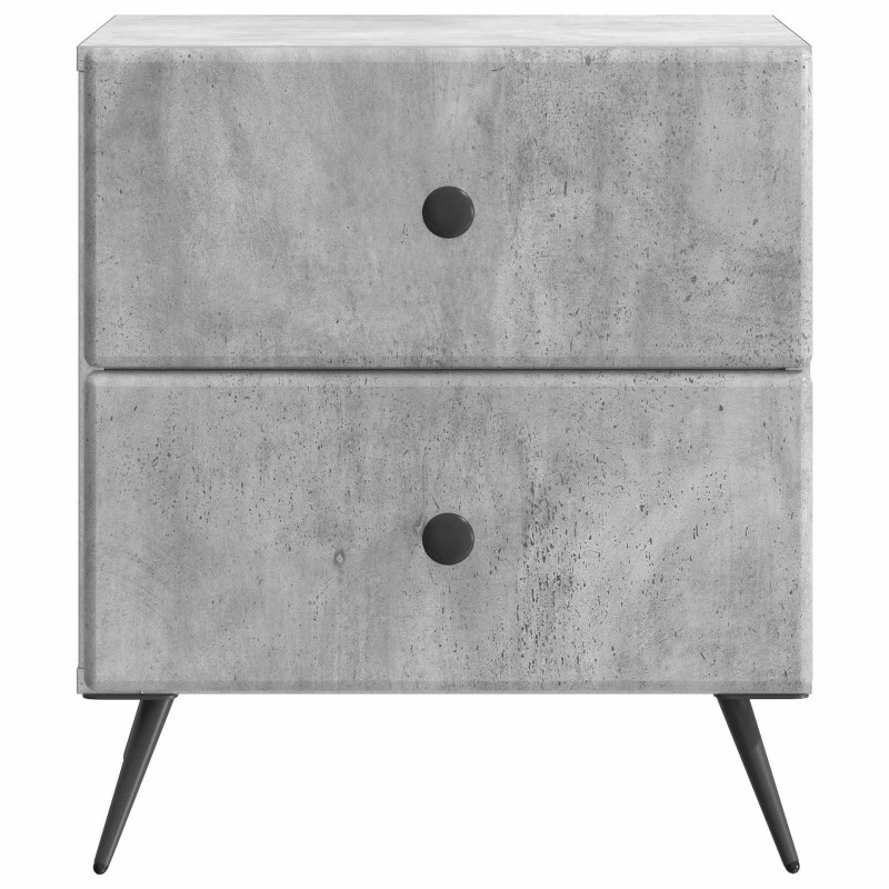 Szafka Nocna 2 pcs Betonowy szary 43 x 34,5 x 47,5 cm