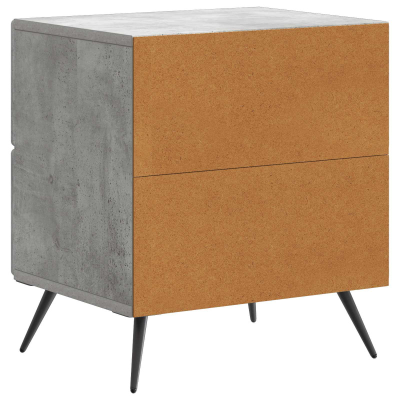 Szafka Nocna 2 pcs Betonowy szary 43 x 34,5 x 47,5 cm