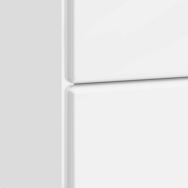 Szafka Nocna 2 pcs Biały wysoki połysk 43 x 34,5 x 47,5 cm
