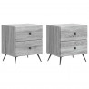 Szafka Nocna z szufladą 2 pcs Szary Sonoma 43 x 34,5 x 47,5 cm