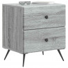 Szafka Nocna z szufladą 2 pcs Szary Sonoma 43 x 34,5 x 47,5 cm