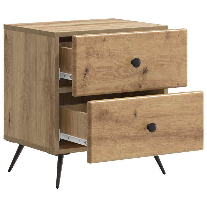 Szafka Nocna z szufladą 2 pcs Dąb artisan 43 x 34,5 x 47,5 cm