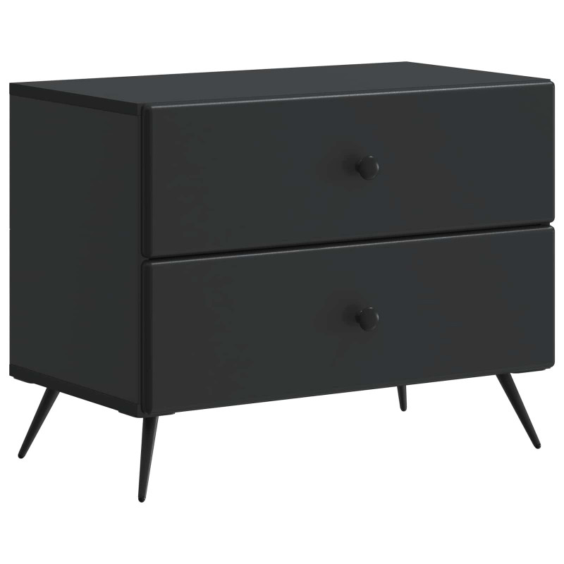 Szafka Nocna Czarny 62 x 34,5 x 47,5 cm Drewno inżynieryjne