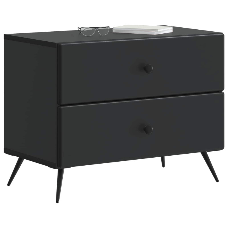 Szafka Nocna Czarny 62 x 34,5 x 47,5 cm Drewno inżynieryjne