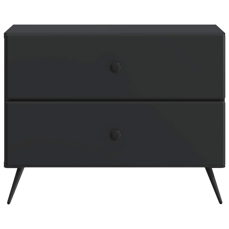 Szafka Nocna Czarny 62 x 34,5 x 47,5 cm Drewno inżynieryjne