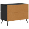 Szafka Nocna Czarny 62 x 34,5 x 47,5 cm Drewno inżynieryjne