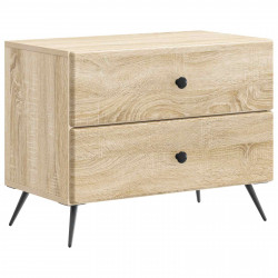 Szafka Nocna dąb Sonoma 62 x 34,5 x 47,5 cm Drewno inżynieryjne