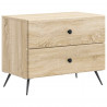 Szafka Nocna dąb Sonoma 62 x 34,5 x 47,5 cm Drewno inżynieryjne