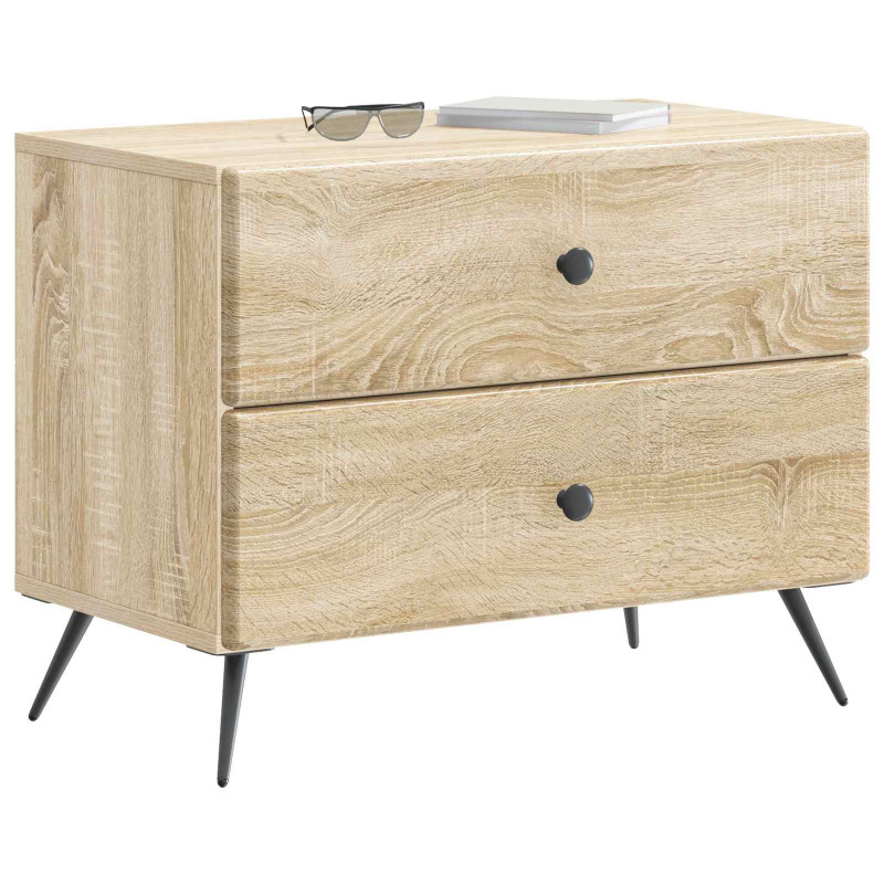 Szafka Nocna dąb Sonoma 62 x 34,5 x 47,5 cm Drewno inżynieryjne