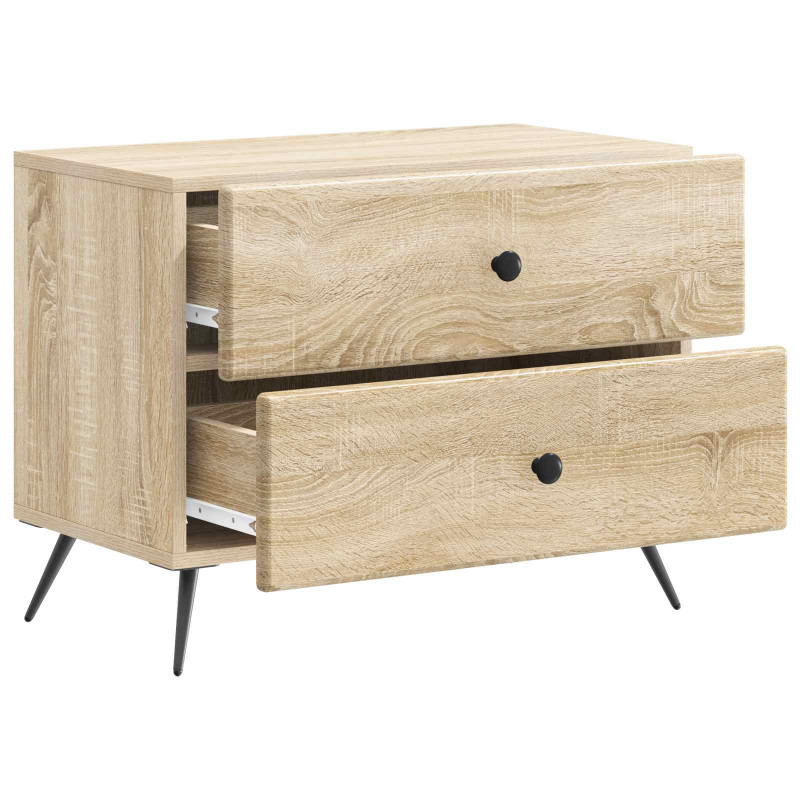 Szafka Nocna dąb Sonoma 62 x 34,5 x 47,5 cm Drewno inżynieryjne