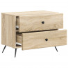Szafka Nocna dąb Sonoma 62 x 34,5 x 47,5 cm Drewno inżynieryjne