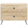 Szafka Nocna dąb Sonoma 62 x 34,5 x 47,5 cm Drewno inżynieryjne