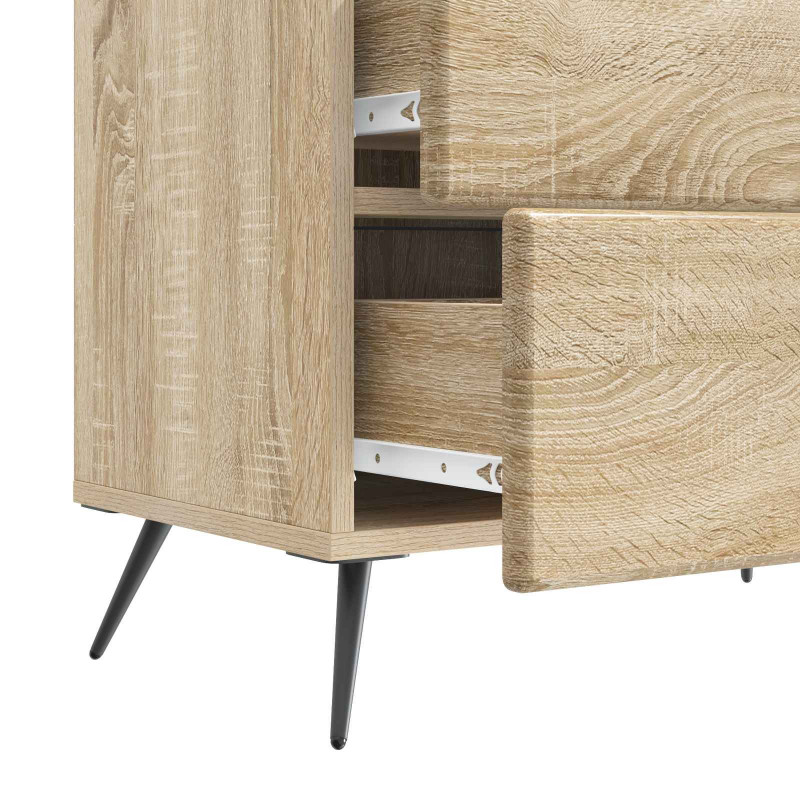 Szafka Nocna dąb Sonoma 62 x 34,5 x 47,5 cm Drewno inżynieryjne