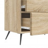 Szafka Nocna dąb Sonoma 62 x 34,5 x 47,5 cm Drewno inżynieryjne