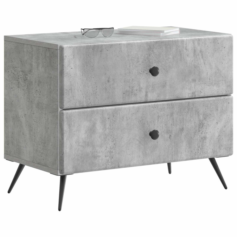 Szafka Nocna z szufladą Betonowy szary 62 x 34,5 x 47,5 cm