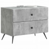 Szafka Nocna z szufladą Betonowy szary 62 x 34,5 x 47,5 cm