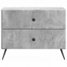 Szafka Nocna z szufladą Betonowy szary 62 x 34,5 x 47,5 cm