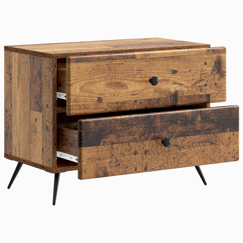 Szafka Nocna z szufladą Stare drewno 62 x 34,5 x 47,5 cm