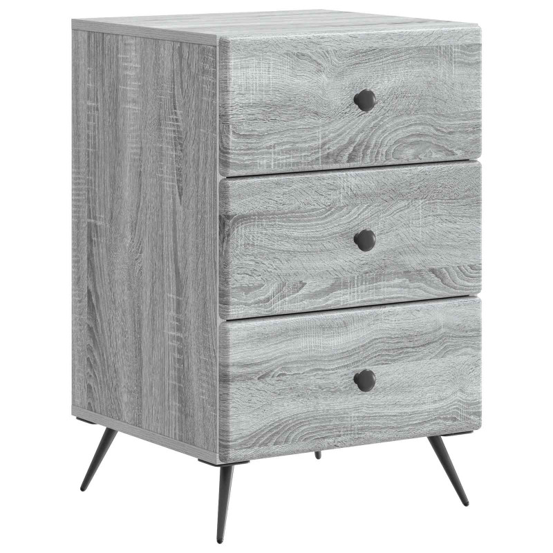 Szafka Nocna Szary Sonoma 43 x 41 x 66,5 cm Drewno inżynieryjne