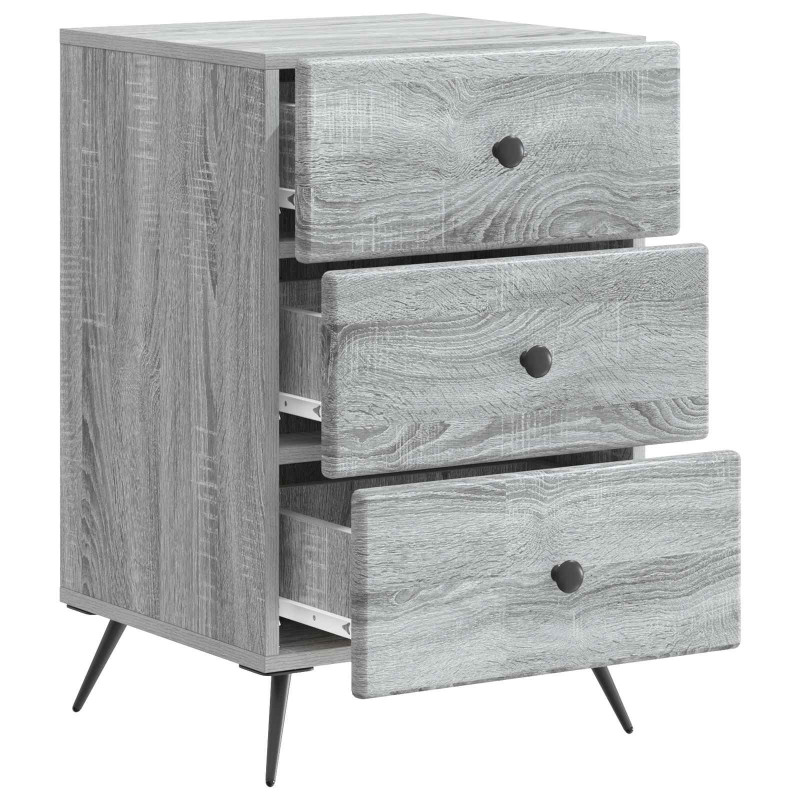 Szafka Nocna Szary Sonoma 43 x 41 x 66,5 cm Drewno inżynieryjne