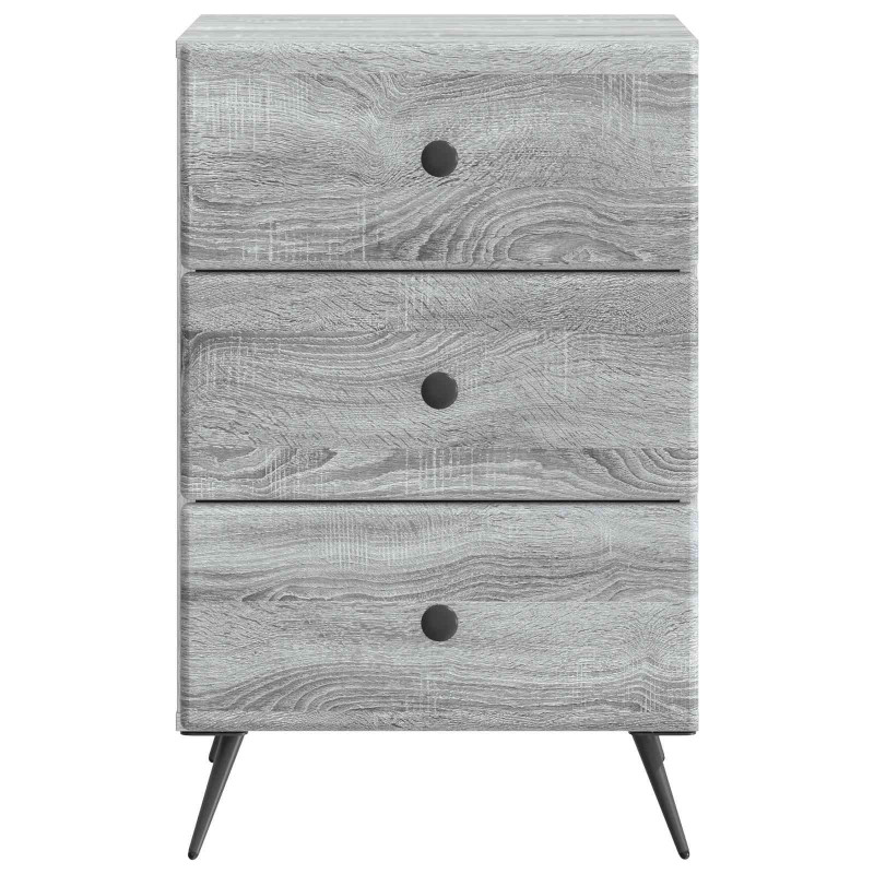 Szafka Nocna Szary Sonoma 43 x 41 x 66,5 cm Drewno inżynieryjne