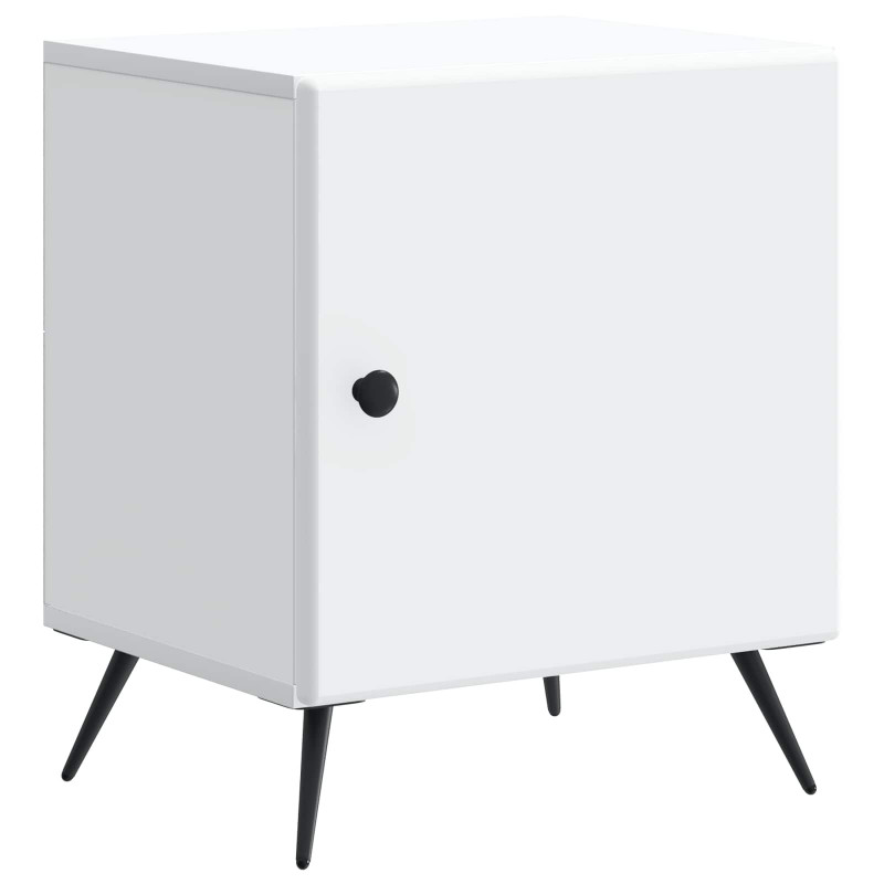 Szafka Nocna 2 pcs Biały 43 x 34,5 x 50 cm Drewno inżynieryjne