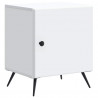 Szafka Nocna 2 pcs Biały 43 x 34,5 x 50 cm Drewno inżynieryjne