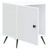 Szafka Nocna 2 pcs Biały 43 x 34,5 x 50 cm Drewno inżynieryjne